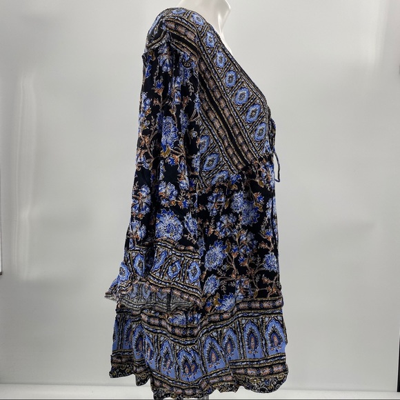 Free People NWT Moonlight Dance Printed Tunic Mini Dress Printed Size Medium New - Picture 5 of 8